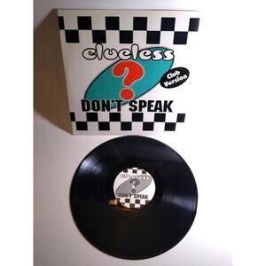 Clueless Don't Speak Vinyl 12" EP Record Germany 1997 House Synth-Pop ZYX Music